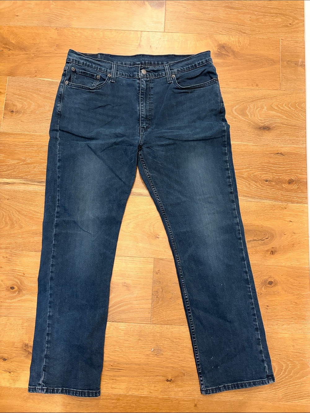 Levi's Men's Straight Leg Jeans in Deep Blue Wash